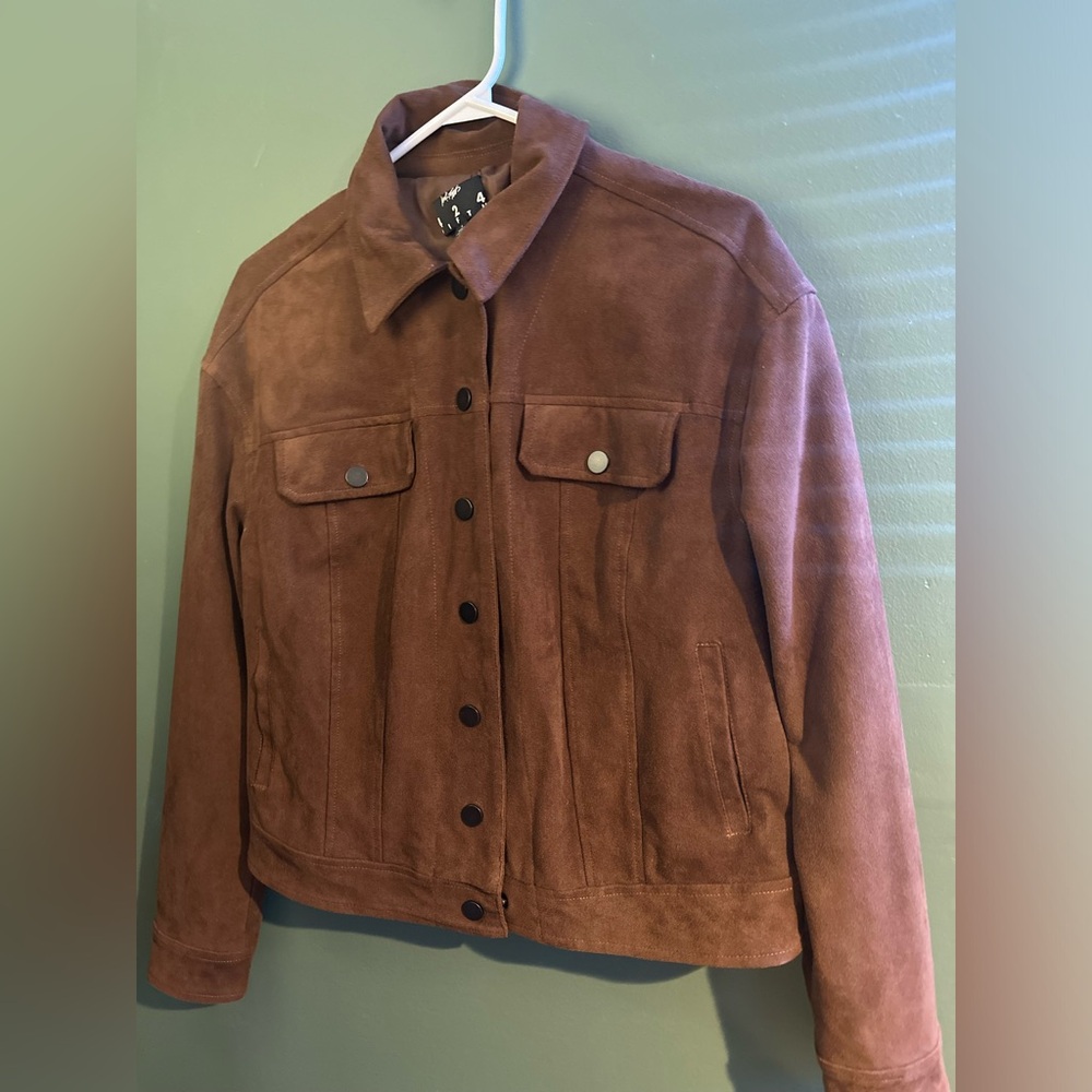 vintage boho suede lord & taylor coat